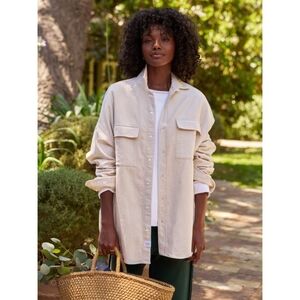 Frank & Eileen McLoghlin Oversized Italian Brushed Canvas, Size XS/S, Natural